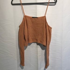 Cropped Off the Shoulder Sweater